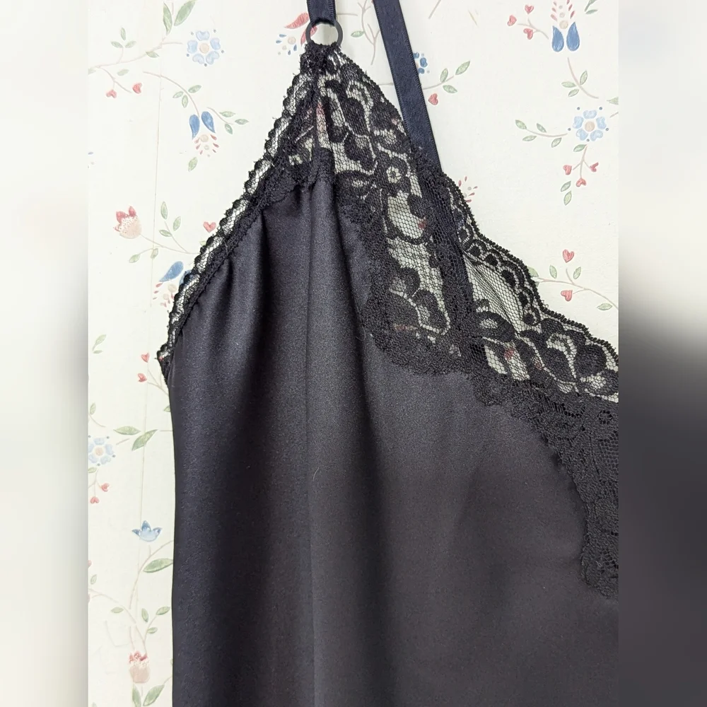 Black Lace Cami 38 L Top Day Night Camisole Layer Lingerie Special Event Date